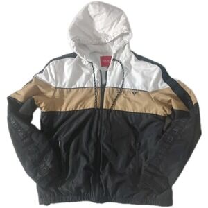 GUESS Los Angeles• Mens Windbreaker Lightweight Classic Jacket - Large